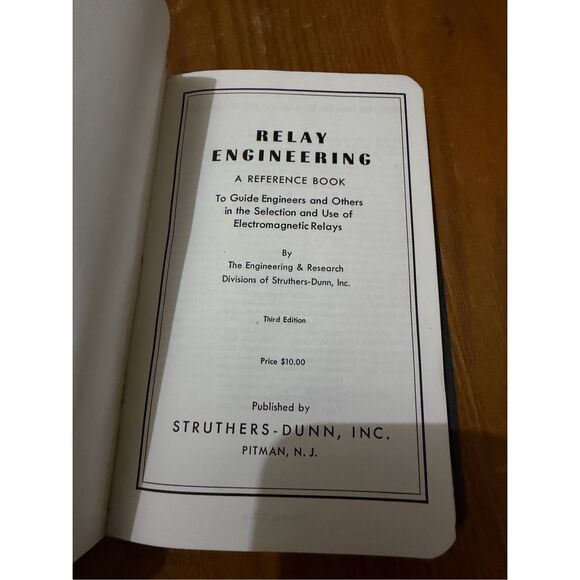 Vintage Relay Engineering Struthers-Dunn Inc by Charles Wernicke 1962 Reference - Picture 5 of 9